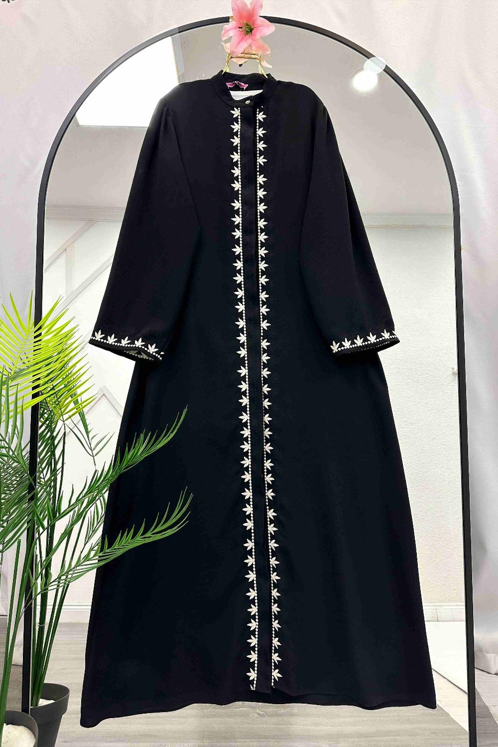 NAKIŞLI ABAYA ELBİSE